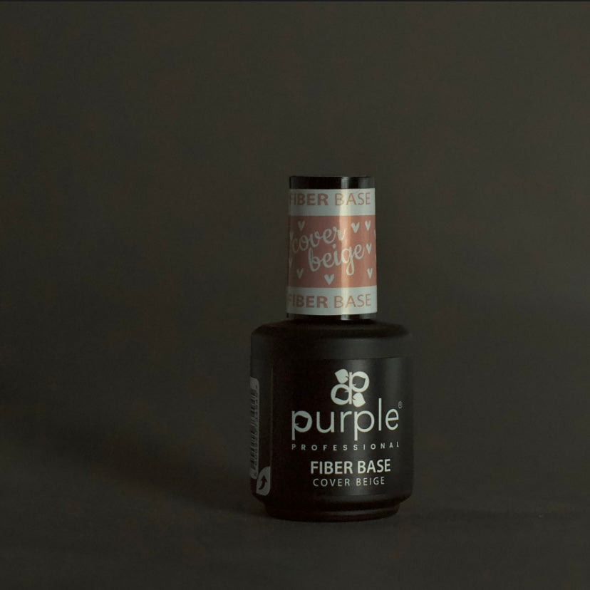 PURPLE fiber base:Fiber Cover Beige15 ml