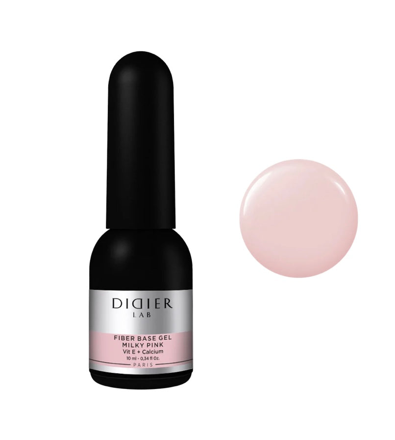DIDIER LAB STIKLO PLUOŠTO BAZĖ "FIBER", MILKY PINK 10ml