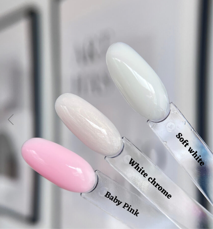 I.Am Brush Builder – Hema Free gelis buteliuke, SOFT WHITE, 15ml.