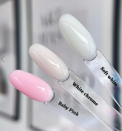 I.Am Brush Builder – Hema Free gelis buteliuke, WHITE CHROME, 15ml.