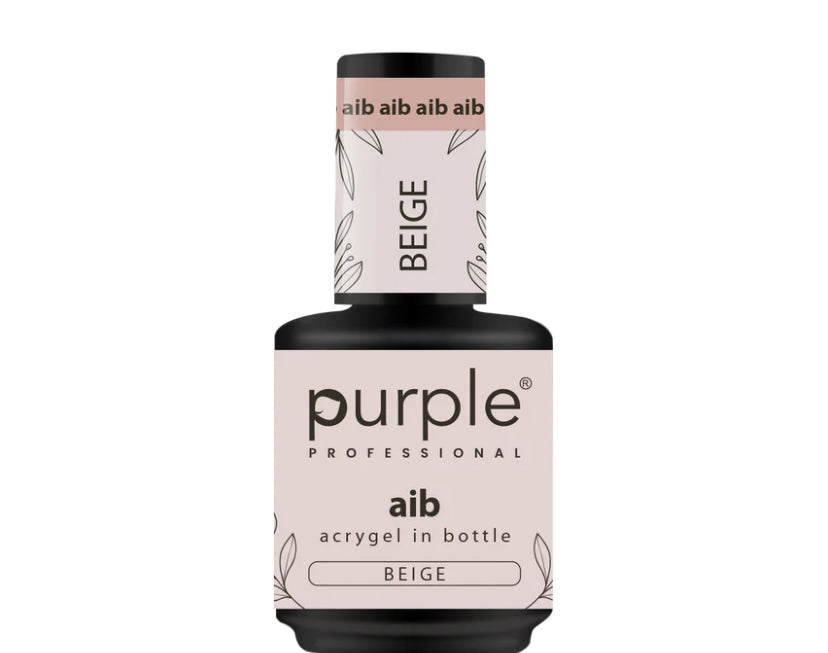 Purple AIB Akrygelis buteliuke ,,Beige'' 15 ml
