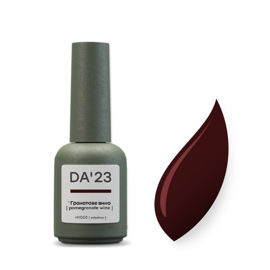 DA'23 GEL POLISH 'ГРАНАТОВЕ ВИНО [ POMEGRANATE WINE ] , 8ml.