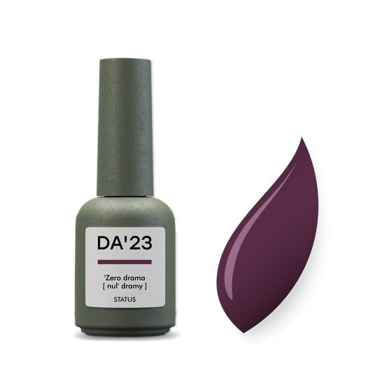 DA'23 GEL POLISH ’ZERO DRAMA [ NULʹ DRAMY ] , 8ml.