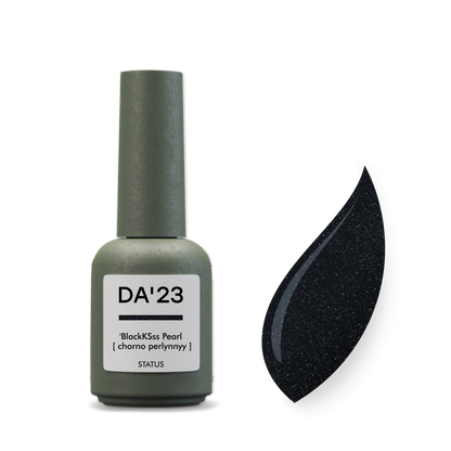 DA'23 GEL POLISH ’BLACKKSSSS PEARL [ CHORNO PERLYNNYY ] , 8ml.