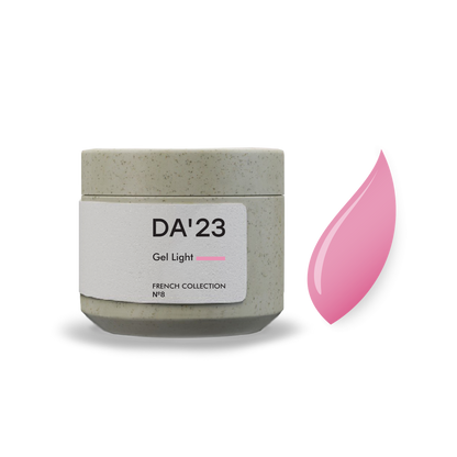 DA'23 GEL LIGHT FRENCH COLLECTION №8, 15ml.
